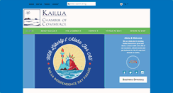 Desktop Screenshot of kailuachamber.com
