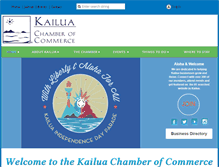 Tablet Screenshot of kailuachamber.com
